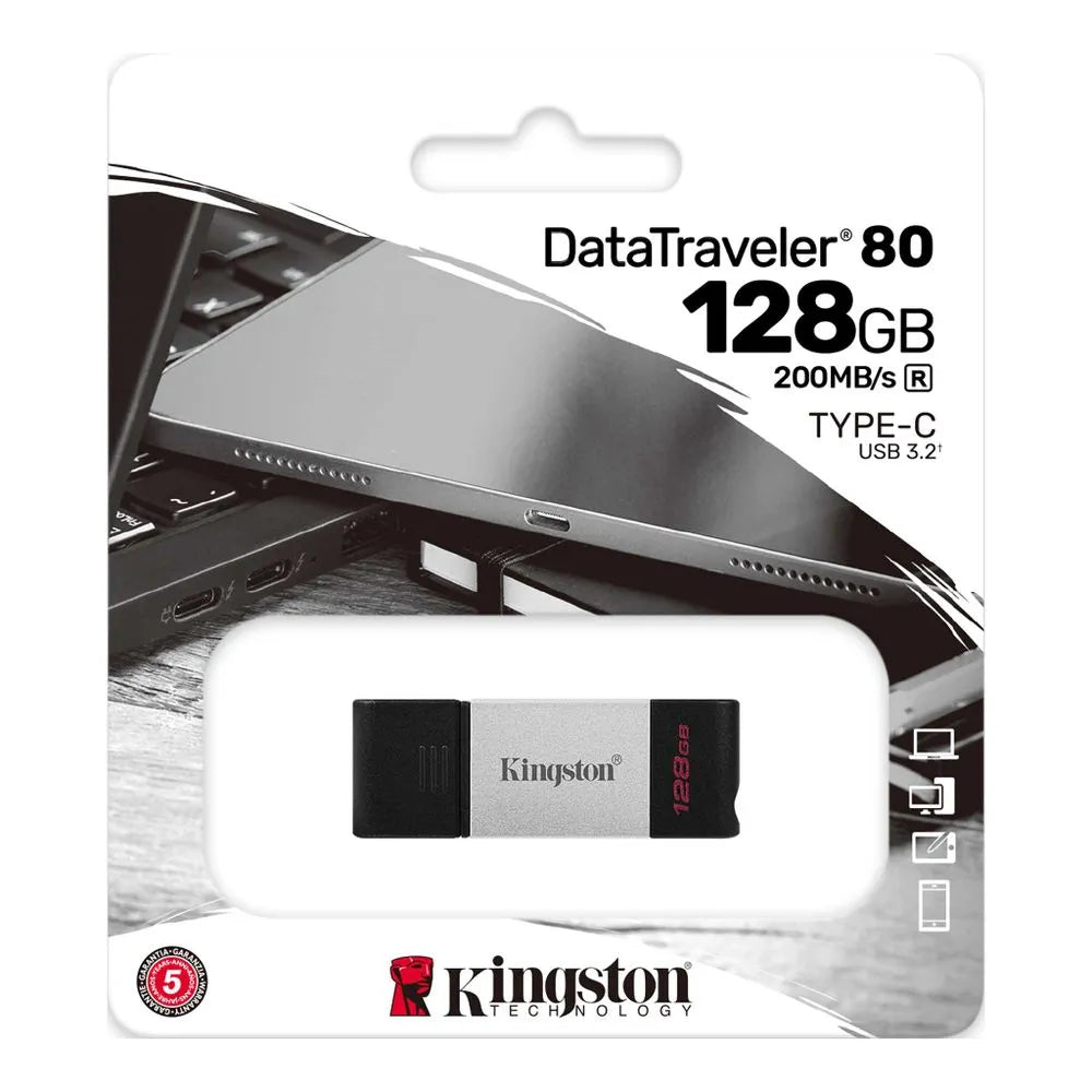 MEMORIA USB KINGSTON DT 80 TIPO C 128GB