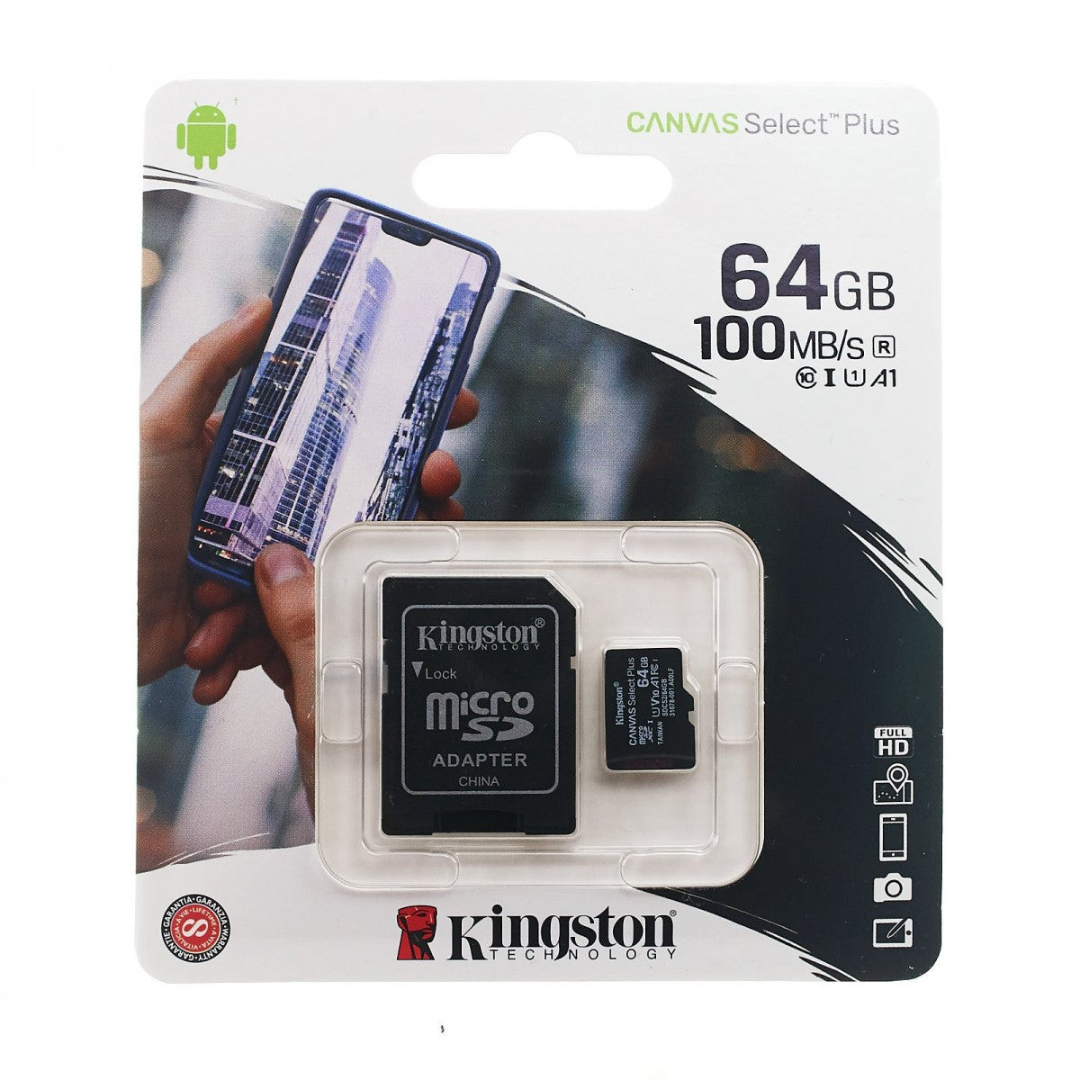 MEMORIA MICRO SD KINGSTON 64GB CLASS 10