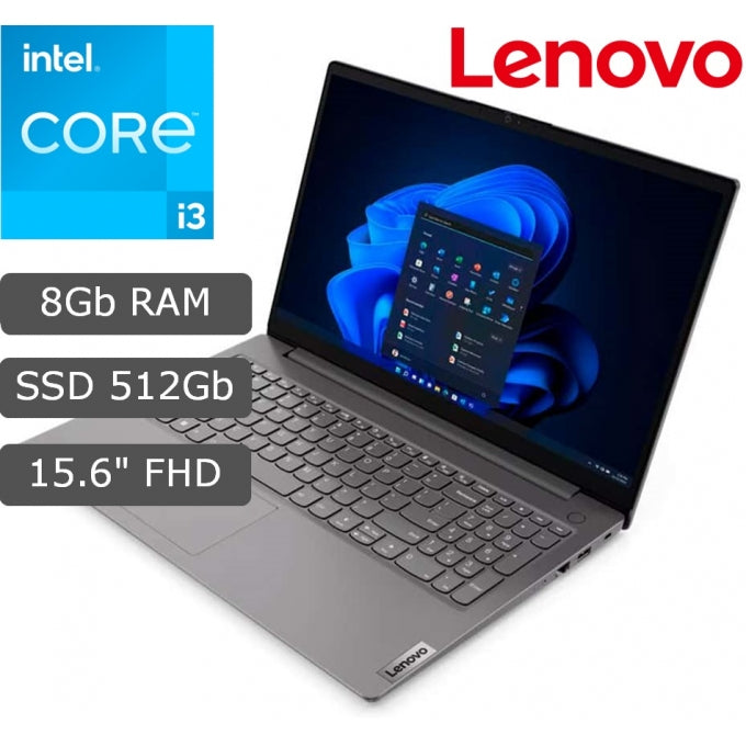COMPUTADORA LAPTOP LENOVO CORE I3, 8GB, 512 SSD 15.6"
