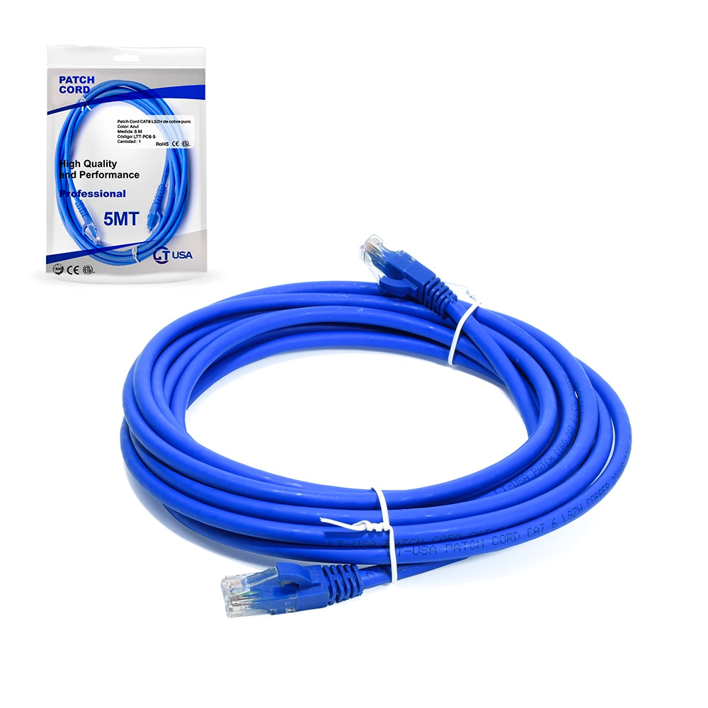 CABLE DE RED PATCH CORD 5M