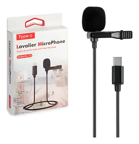 MICROFONO PARA CELULAR CON CLIP EN EL CUELLO