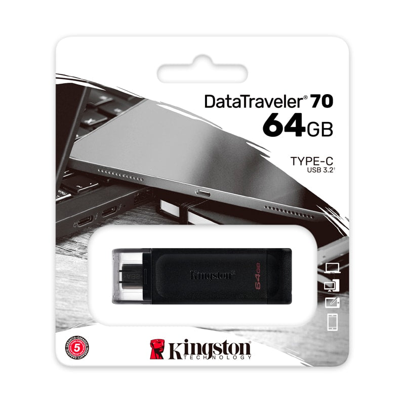 MEMORIA USB KINGSTON DT 70 TIPO C /64GB